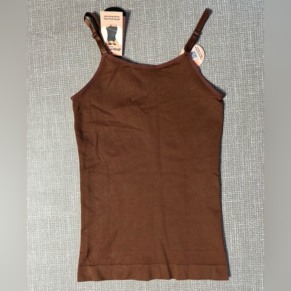 Shapermint Essentials Cami Size L Brown 360° Smoothing Shapewear Tank NWT - Picture 6 of 10
